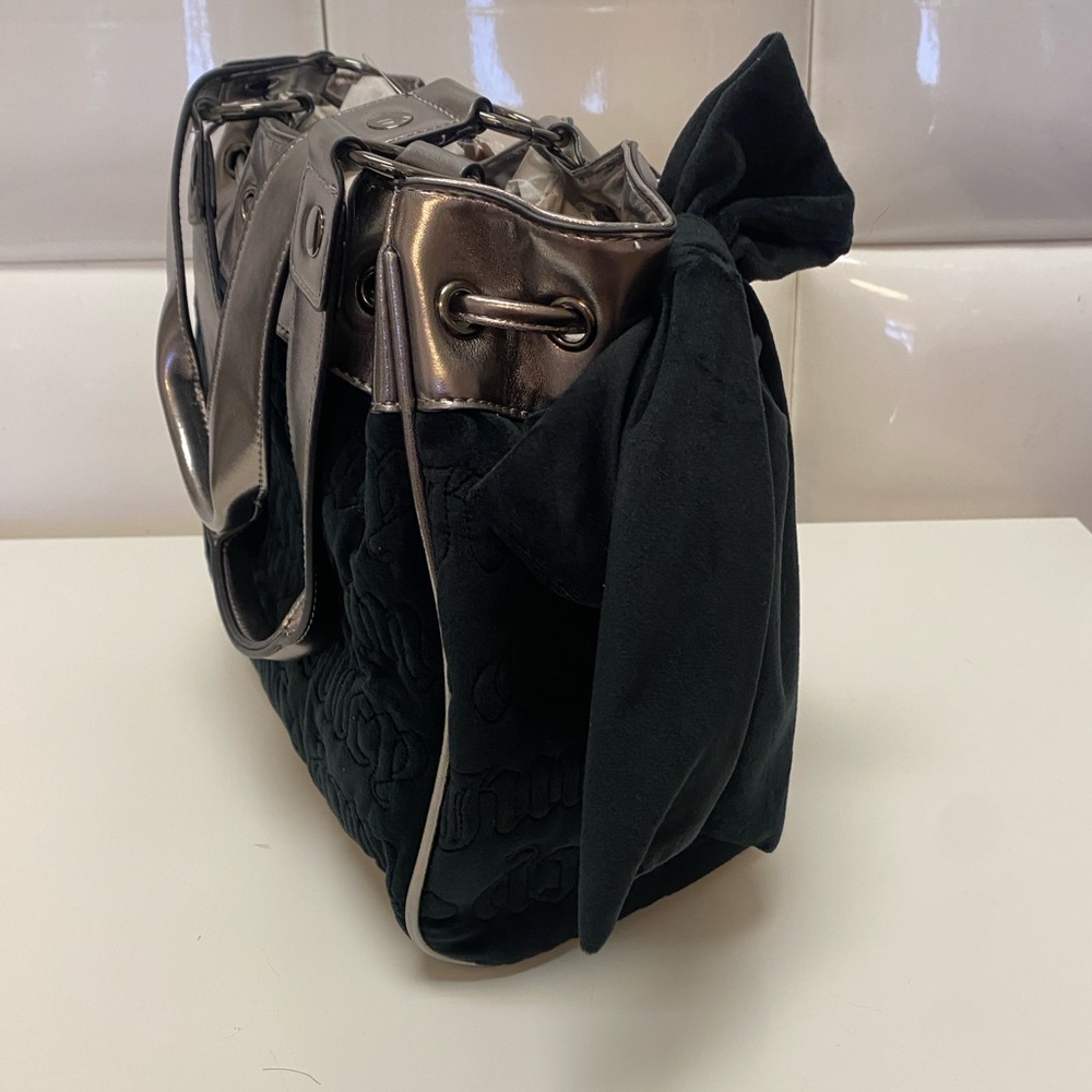 Juicy Couture Vintage Dreams Tote Bag NWT New Handbag Black Metallic Dreamer - Picture 4 of 10